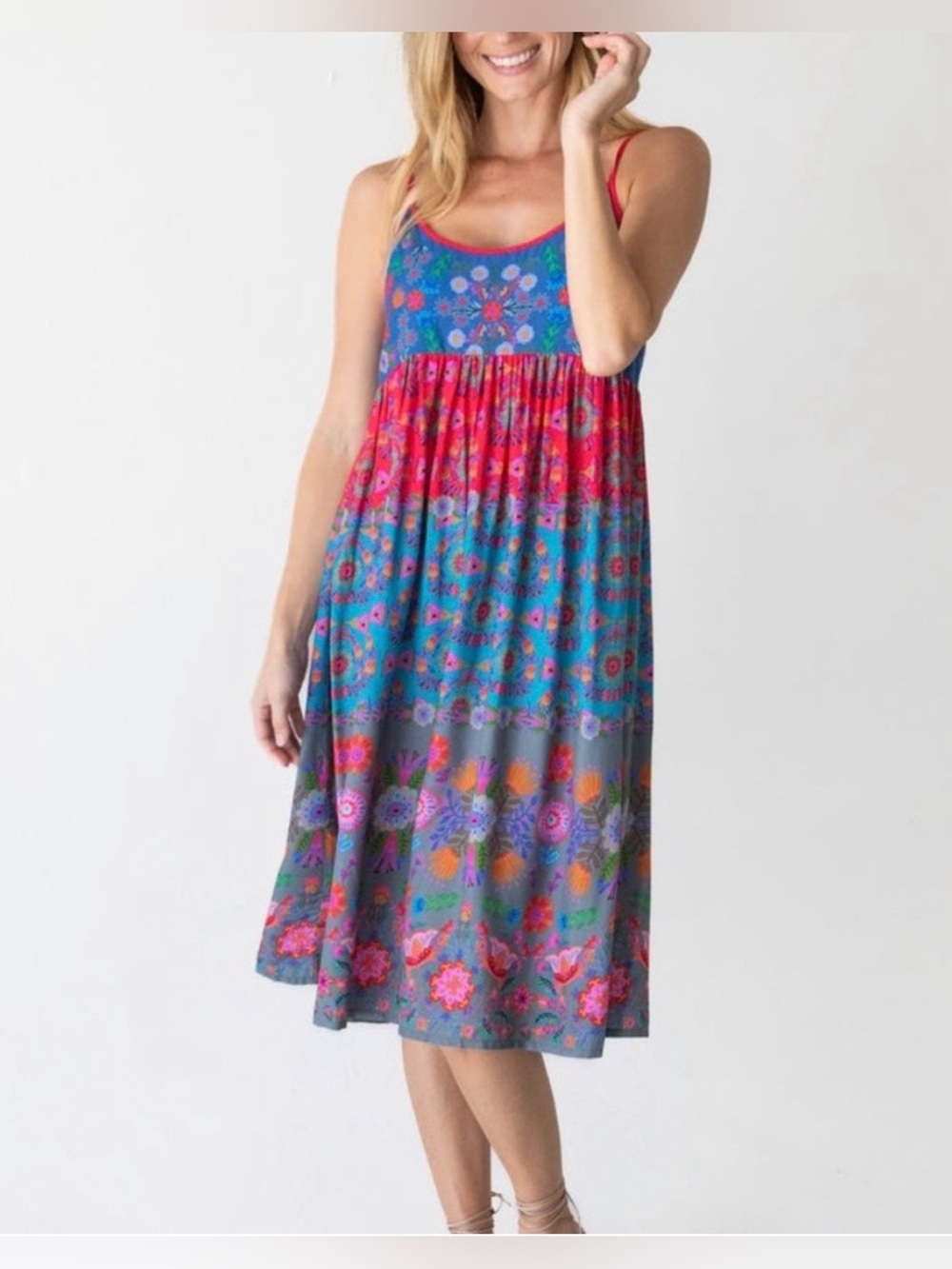 Natural Life Gigi Dress / Sundress, Multi-Color Dress, Women’s XL